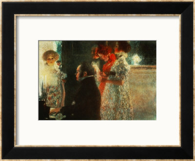 Schubert At The Piano, 1899 by Gustav Klimt Pricing Limited Edition Print image