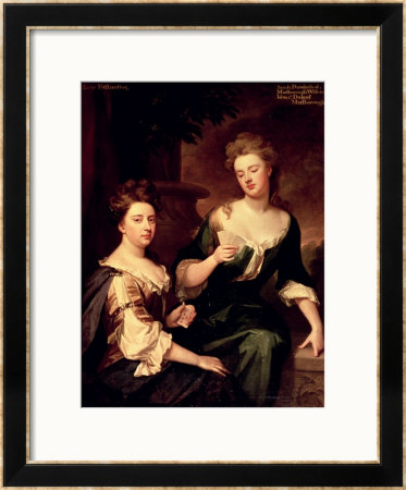 Sarah, Duchess Of Marlborough Playing Cards With Lady Fitzharding, 1681 by Godfrey Kneller Pricing Limited Edition Print image
