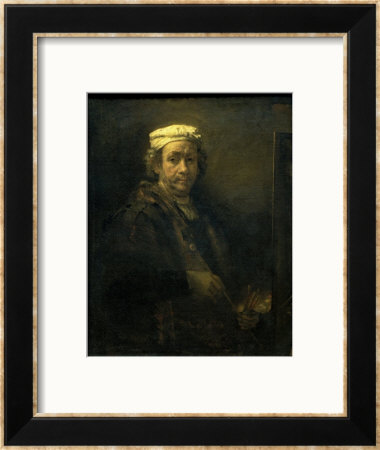 Self Portrait In Front Of An Easel by Rembrandt Van Rijn Pricing Limited Edition Print image