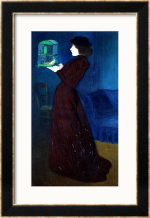 Woman With A Bird Cage by Jozsef Rippl-Ronai Pricing Limited Edition Print image