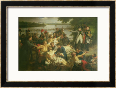 Return Of Napoleon (1769-1821) To The Island Of Lobau After The Battle Of Essling,1809, 1812 by Charles Meynier Pricing Limited Edition Print image
