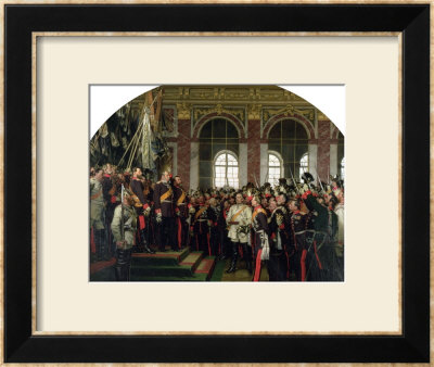 The Proclamation Of Wilhelm As Kaiser Of The New German Reich, In The Hall Of Mirrors At Versailles by Anton Alexander Von Werner Pricing Limited Edition Print image