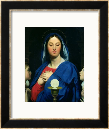 The Virgin Of The Host, 1866 by Jean-Auguste-Dominique Ingres Pricing Limited Edition Print image