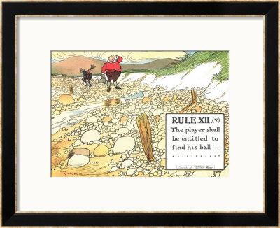 Rule Xii (V): The Player Shall Be Entitled To Find His Ball..., From Rules Of Golf by Charles Crombie Pricing Limited Edition Print image