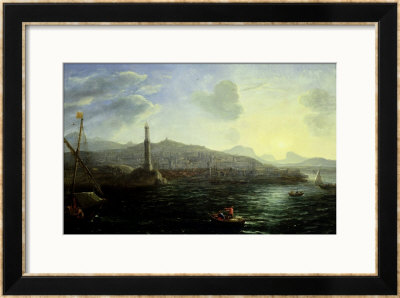 The Port Of Genoa, Sea View by Claude Lorrain Pricing Limited Edition Print image