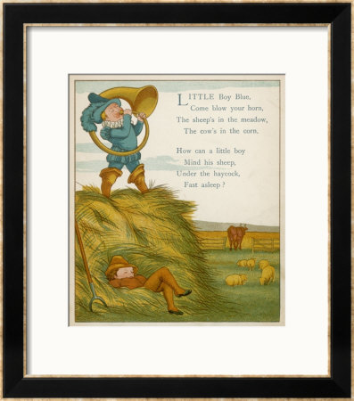 Little Boy Blue, The Horn-Blower Stands On Top Of The Haystack by Edward Hamilton Bell Pricing Limited Edition Print image