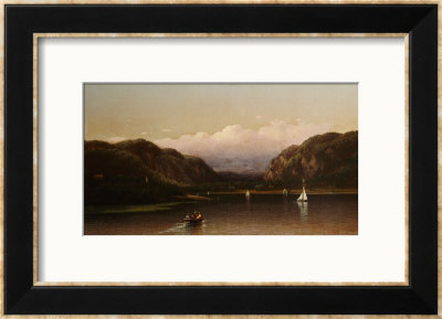 Highlands Of The Hudson, View Near West Point, 1872 by Lemuel Maynard Wiles Pricing Limited Edition Print image