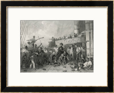The Death Of Admiral Magon At The Battle Of Trafalgar by Paul Girardet Pricing Limited Edition Print image