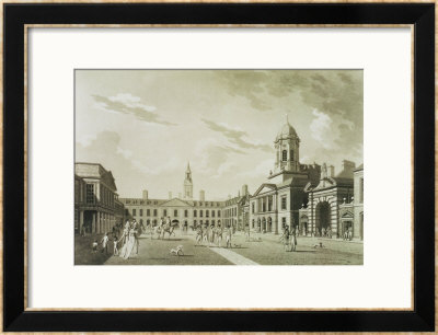 The Great Court Yard, Dublin Castle, 1792 by James Malton Pricing Limited Edition Print image