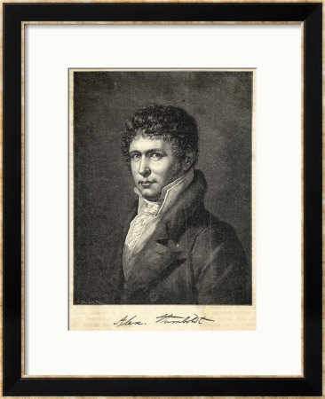 Alexander Von Humboldt German Scientist And Traveller Portrait Dated 18 April 1824 by Steuben Pricing Limited Edition Print image