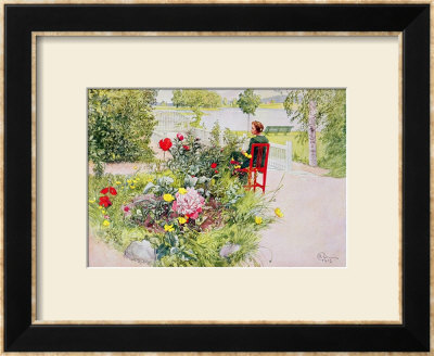 Summer In Sundborn, 1913, From A Commercially Printed Portfolio, Published In 1939 by Carl Larsson Pricing Limited Edition Print image