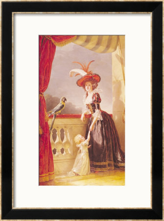 Portrait Of Louise-Elisabeth De France Duchess Of Parma And Her Son Ferdinand, 1786 by Adelaide Labille-Guiard Pricing Limited Edition Print image