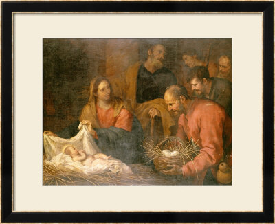 The Adoration Of The Shepherds by Giovanni Andrea De Ferrari Pricing Limited Edition Print image