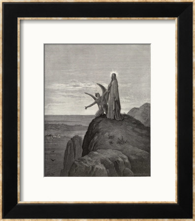 Jesus Is Tempted By Satan In The Wilderness by Gustave Doré Pricing Limited Edition Print image