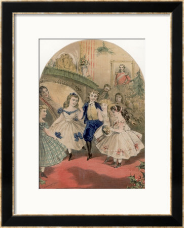 Children Dressed In Their Best Clothes For A Party by Alfred Concanen Pricing Limited Edition Print image