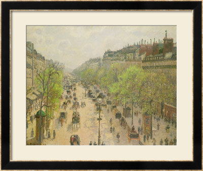 Boulevard Montmartre, Morning, Grey Day, 1897 by Camille Pissarro Pricing Limited Edition Print image