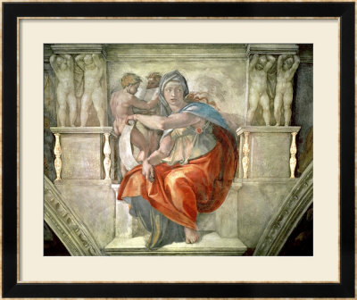 Sistine Chapel Ceiling: Delphic Sibyl by Michelangelo Buonarroti Pricing Limited Edition Print image