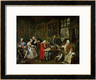 Marriage A La Mode: The Death Of The Countess, Circa 1742-44 by William Hogarth Pricing Limited Edition Print image