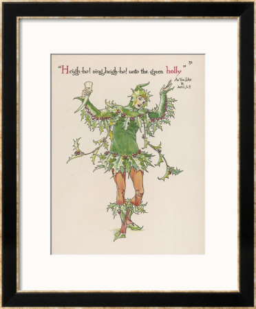 Holly Personified by Walter Crane Pricing Limited Edition Print image