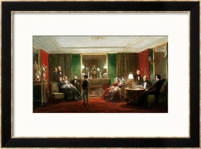 Interior Of A Salon On Rue De Gramont, 1858 by Charles Giraud Pricing Limited Edition Print image