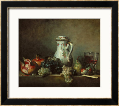Raisins, Pomegranates And Coffee-Pot by Jean-Baptiste Simeon Chardin Pricing Limited Edition Print image