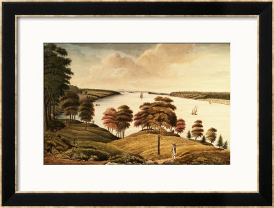 View Of The Hudson River From Fort Knyphansen by Thomas Davies Pricing Limited Edition Print image