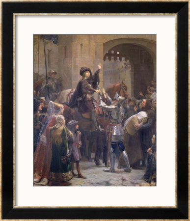 Joan Of Arc Leaving Vaucouleurs, 23Rd February 1429 by Jean-Jacques Scherrer Pricing Limited Edition Print image