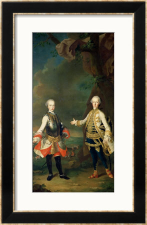 Joseph And Leopold, Sons Of Francis I And Maria Theresa Of Austria, Later Joseph Ii And Leopold Ii by Martin Van Meytens Pricing Limited Edition Print image