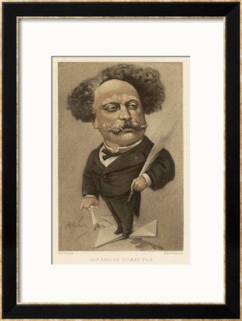 Alexandre Dumas Fils French Writer by André Gill Pricing Limited Edition Print image