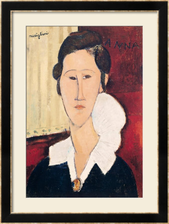Portrait Of Madame Hanka Zborowska, 1917 by Amedeo Modigliani Pricing Limited Edition Print image