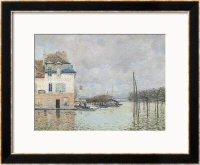 The Flood At Port-Marly, 1876 by Alfred Sisley Pricing Limited Edition Print image