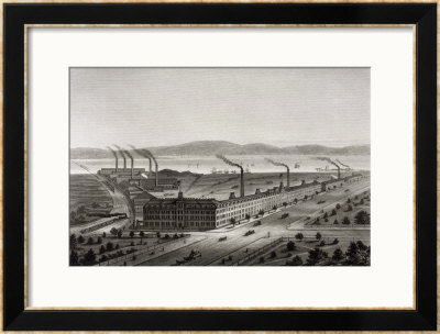 The Singer Sewing Machine Factory At Elizabethport New Jersey by Josiah Allen Pricing Limited Edition Print image