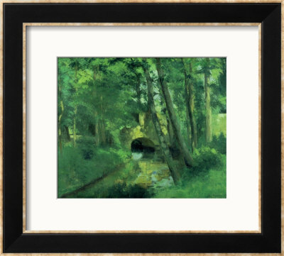 The Little Bridge, Pontoise, 1875 by Camille Pissarro Pricing Limited Edition Print image