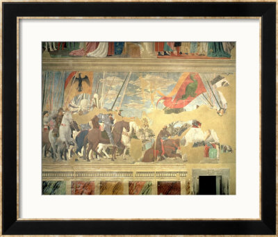 The Battle Of The Milvian Bridge, 312 Ad, From The Legend Of The True Cross, Completed 1464 by Piero Della Francesca Pricing Limited Edition Print image