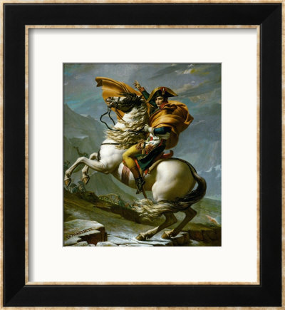 Bonaparte Crossing The Great Saint Bernard Pass, 1801 by Jacques-Louis David Pricing Limited Edition Print image