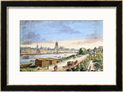 View Of The Town Of Frankfurt, Facing South by Johann Jacob Koller Pricing Limited Edition Print image