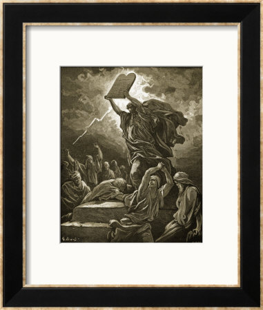 Moses Breaking The Tablets Of The Law by Gustave Doré Pricing Limited Edition Print image