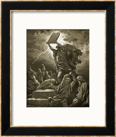 Moses Breaking The Tablets Of The Law by Gustave Dore Pricing Limited Edition Print image