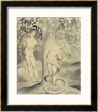 The Temptation And Fall Of Eve by William Blake Pricing Limited Edition Print image