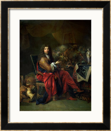 Portrait Of Charles Le Brun 1686 by Nicolas De Largilliere Pricing Limited Edition Print image