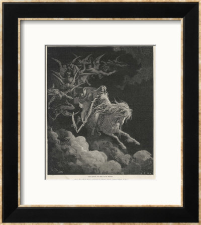 The Vision Of Death On A Pale Horse by Gustave Doré Pricing Limited Edition Print image