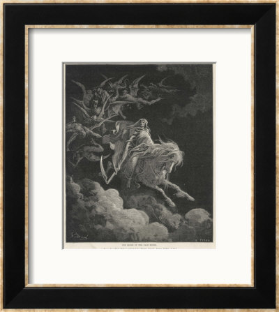 The Vision Of Death On A Pale Horse by Gustave Dore Pricing Limited Edition Print image