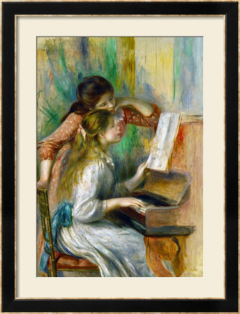 Two Girls At The Piano, 1892 by Pierre-Auguste Renoir Pricing Limited Edition Print image