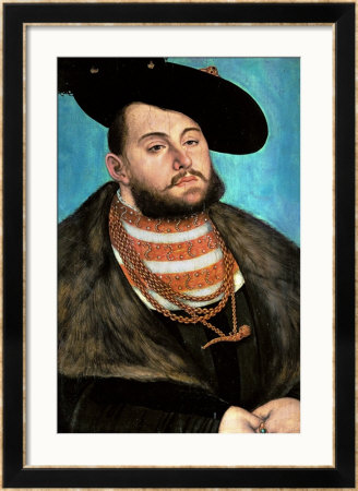 Johann Friedrich The Magnanimous (1503-1554), Elector Of Saxony Since 1532 by Lucas Cranach The Elder Pricing Limited Edition Print image