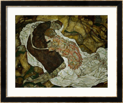 Death And The Maiden, 1915 by Egon Schiele Pricing Limited Edition Print image