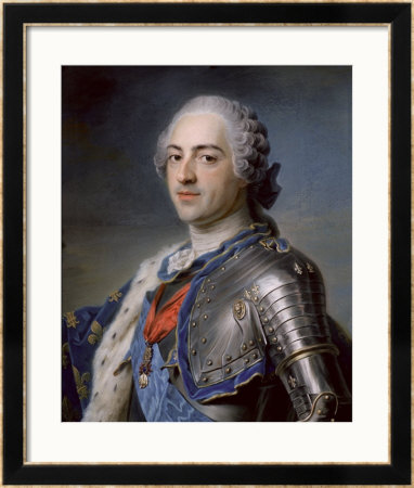 Portrait Of King Louis Xv 1748 by Maurice Quentin De La Tour Pricing Limited Edition Print image