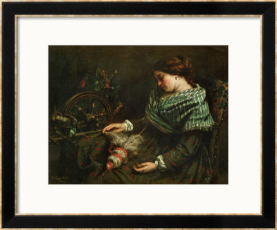 The Sleeping Spinner, 1853 by Gustave Courbet Pricing Limited Edition Print image