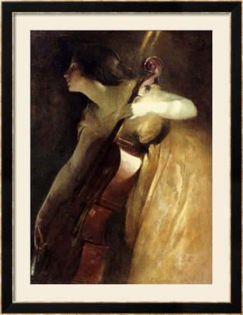 A Ray Of Sunlight (The Cellist), 1898 by John White Alexander Pricing Limited Edition Print image