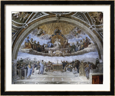 La Disputa (Disputation Of The Holy Sacrament) by Raphael Pricing Limited Edition Print image