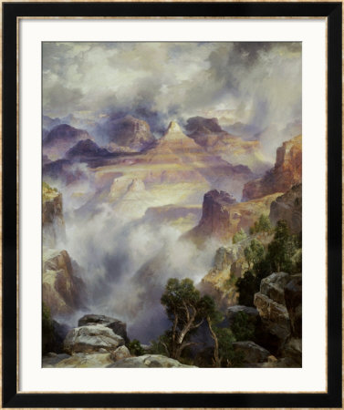 Canyon Mists: Zoroaster Peak, Grand Canyon by Thomas Moran Pricing Limited Edition Print image
